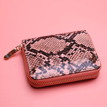 Load image into Gallery viewer, ClaudiaG Python Zipper Wallet
