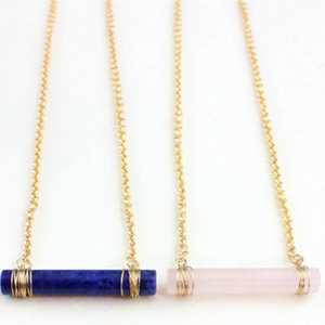 ClaudiaG Quartz Cylinder Necklace