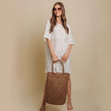 Load image into Gallery viewer, ClaudiaG Spring Straw Shopping Bag
