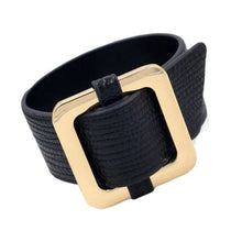 Load image into Gallery viewer, Square-Lock Bracelet -Black
