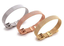 Load image into Gallery viewer, Stainless Steel Slider Bracelet -Rose Gold
