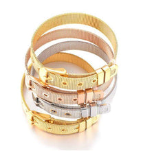 Load image into Gallery viewer, Stainless Steel Slider Bracelet -Rose Gold
