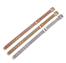 Load image into Gallery viewer, Stainless Steel Slider Bracelet -Rose Gold
