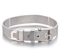 Load image into Gallery viewer, Stainless Steel Slider Bracelet -Silver
