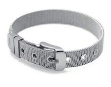 Load image into Gallery viewer, Stainless Steel Slider Bracelet -Silver
