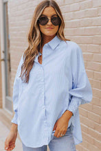 Load image into Gallery viewer, ClaudiaG Fernanda Lantern Sleeve Shirt
