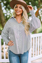 Load image into Gallery viewer, ClaudiaG Fernanda Lantern Sleeve Shirt
