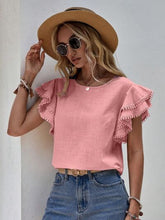 Load image into Gallery viewer, Denise Ruffle Cap Sleeve Top
