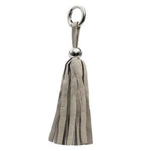 Load image into Gallery viewer, ClaudiaG Tassel - Silver/Tan
