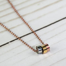 Load image into Gallery viewer, ClaudiaG Triple Hoop Necklace- Rose
