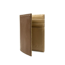 Load image into Gallery viewer, ClaudiaG Micro Leather Wallet- Chocolate/Tan
