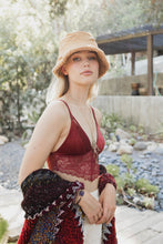 Load image into Gallery viewer, Copy of Velvet Lace Bralette Small / Maroon
