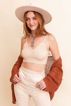 Load image into Gallery viewer, Cozy Rib Knit Lounge Brami Bralette XS/S / Oatmeal
