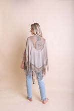 Load image into Gallery viewer, Crochet Medallion Tassel Kimono Ponchos
