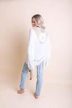 Load image into Gallery viewer, Crochet Medallion Tassel Kimono Ponchos
