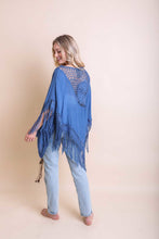 Load image into Gallery viewer, Crochet Medallion Tassel Kimono Ponchos
