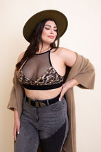 Load image into Gallery viewer, Curvy Adanna Leopard Bralette Plus Size
