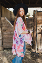 Load image into Gallery viewer, Daydream Tie Dye Cover Up Kimono
