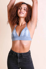 Load image into Gallery viewer, Denim Cross Back Bralette
