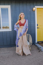 Load image into Gallery viewer, Ditsy Floral Paisley Kimono Blue
