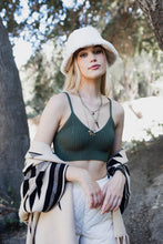 Load image into Gallery viewer, Dreamy Ribbed Knit Lounge Brami Bralette XS/S / Olive
