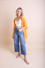 Load image into Gallery viewer, Chic Embroidered Kimono – Sophisticated Floral Design

