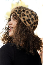 Load image into Gallery viewer, Faux Leopard Head Wrap Hats &amp; Hair Camel
