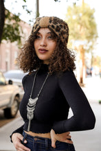 Load image into Gallery viewer, Faux Leopard Head Wrap Hats &amp; Hair

