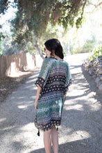 Load image into Gallery viewer, Floral Combo Kimono One Size / Sage
