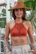 Load image into Gallery viewer, Floral Cutout Seamless High Neck
