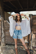 Load image into Gallery viewer, Floral Embroidered Sleeves Kimono Kimonos
