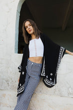 Load image into Gallery viewer, Floral Embroidered Sleeves Kimono Kimonos
