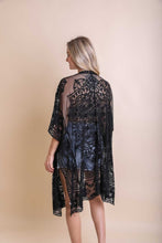 Load image into Gallery viewer, Floral Mandala Mesh Kimono Ponchos
