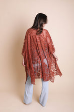 Load image into Gallery viewer, Floral Mandala Mesh Kimono Ponchos
