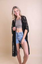 Load image into Gallery viewer, Floral Mandala Mesh Kimono Ponchos
