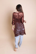 Load image into Gallery viewer, Floral Mandala Mesh Kimono Ponchos
