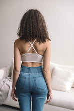 Load image into Gallery viewer, Flower Embroidery High Neck Bralette
