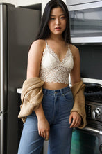 Load image into Gallery viewer, Floral Lace Bralette Small / Ivory
