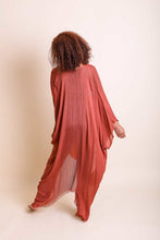 Load image into Gallery viewer, Frayed Trim Kimono Ponchos
