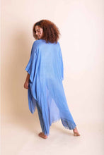 Load image into Gallery viewer, Frayed Trim Kimono Ponchos
