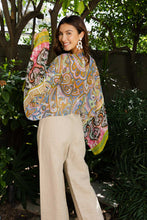 Load image into Gallery viewer, Free Spirit Boho Tie Front Wrap w/ Armholes Kimono
