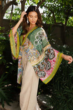 Load image into Gallery viewer, Free Spirit Boho Tie Front Wrap w/ Armholes Kimono One Size
