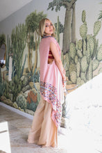 Load image into Gallery viewer, Geometric Embroidered Sleeveless Kimono
