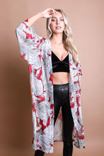 Load image into Gallery viewer, Ikebana Kimono Red
