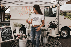 GOOD VIBES, Good Vibes white tshirt, Good Vibes Tee, Good Vibes, Good Vibes Shirt, Good Vibes Top, Good Vibes Only