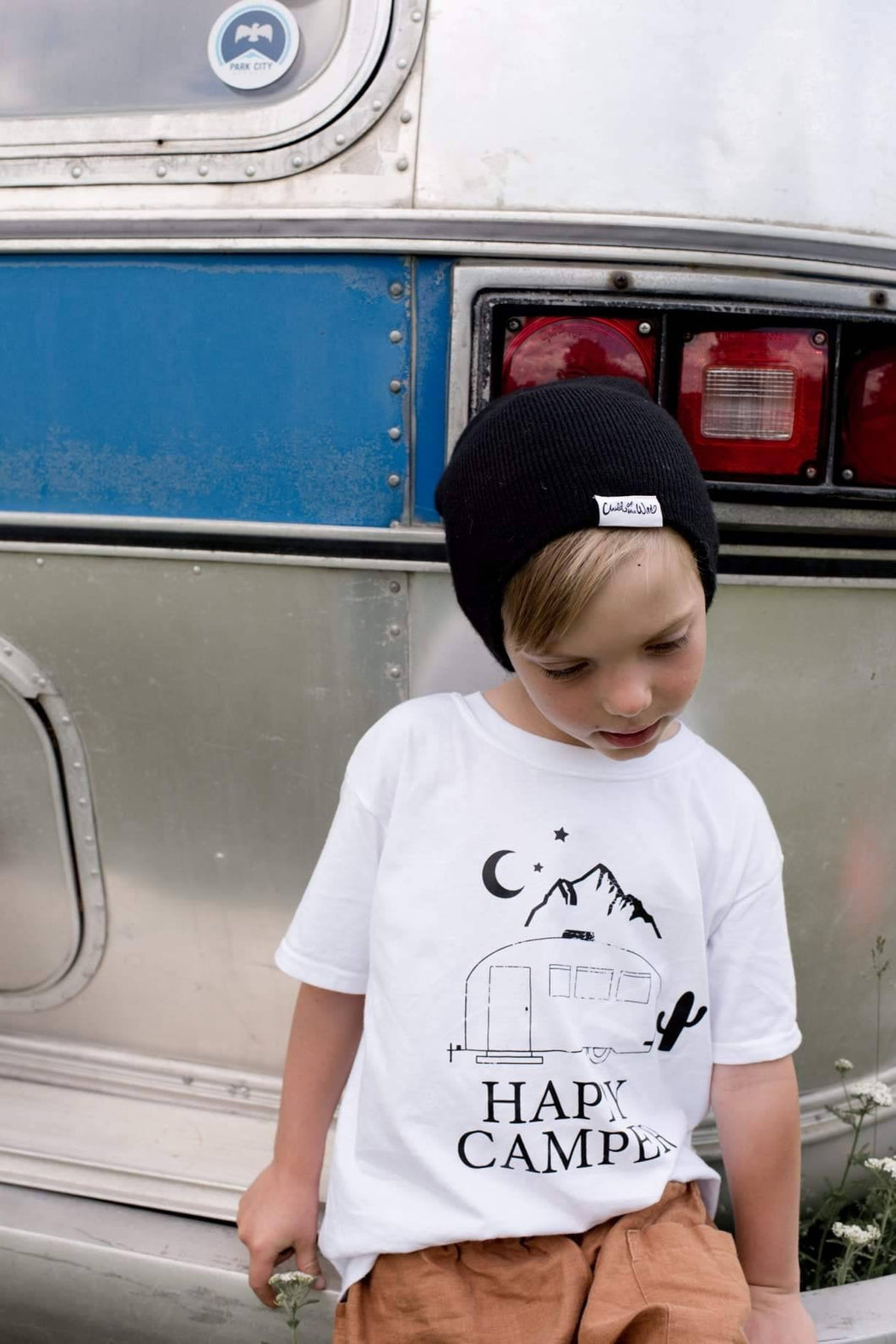 HAPPY CAMPER Kids Tee, Happy Camper Tshirts, Happy Camper Tees, Happy Camper Shirts