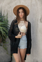 Load image into Gallery viewer, Knit Netted Cardigan Ponchos
