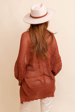 Load image into Gallery viewer, Knit Netted Cardigan Ponchos

