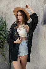 Load image into Gallery viewer, Knit Netted Cardigan Ponchos
