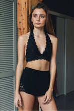 Load image into Gallery viewer, Lace Halter Bralette Small / Black
